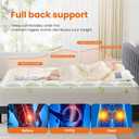 DUMOS Queen Size Ultra Soft Mattress Topper, Viscose Derived from Bamboo, Pillow Top Mattress Pad with Stretchable Pockets, Breathable Cooling Topper for Back Pain Relief