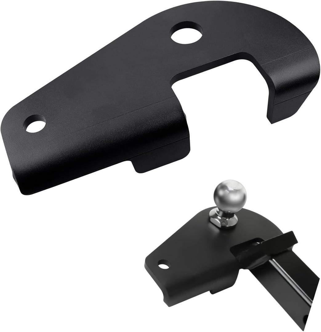 26003 Single-Sided Opening Anti Sway Trailer Hitch Ball Mount Adapter, Friction Hitch Sway Control Adapter, Compatible with Class III and Class IV 2 Inch Square Ball Mounts, for Camper, Trailer, RV Black