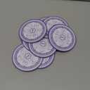 Affrolling 24 Sets Passover Drinks Coasters for Table Protection with 6 Symbolic Foods, Absorbent Drinks Coasters for Home Decoration and Christian Gifts Passover Seder Decoration, 4 Inches