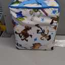 NoJo Disney Toy Story Taking Action Blue, Green and Yellow 4 Piece Toddler Bed Set - Comforter, Fitted Bottom Sheet, Flat Top Sheet, and Reversible Pillowcase