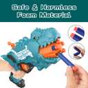 Dinosquad Dinosaur Blasters Toy for Toddlers, 50 Soft Foam Bullets & 5-Dart Rotating Drum, Dino Soft Bullet Blasters for Indoor Outdoor Shooting Game for 6 Year Old Boys Girls and Up