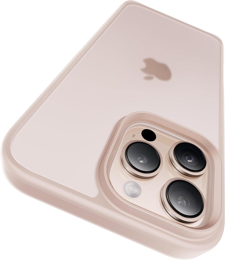CASEKOO for iPhone 16 Pro Max Case Rose Gold, [Never Yellow] [Mil-Grade Drop Protection] Translucent Slim Cover Women Men for iPhone 16 ProMax Case 6.9", Rose Gold (For iPhone 16 Pro Max 6.9", Rose Gold)