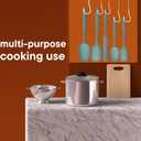 Silicone Spatula Set 5 Piece Kitchen Utensils, Heat Resistant to 445F, Sage Green, Non-Stick Cooking Magic! Durable Silicone Easy Clean Perfect for Flipping Pancakes & Cooking with Kids