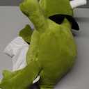 SQEQE Weighted Dinosaur Plush, Weighted Dinosaur Stuffed Animal, Dino Plushies Dino Pillow Toy Gift for Kids Adults 23.6 Inch, 3.1 Lbs (Green)