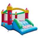 WeeOneKids Air Bounce House, Inflatable Bouncer with Air Blower and Slide, Jumping Family Backyard Bouncy Castle with Extra Thick Material