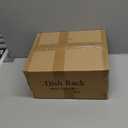 SNTD Dish Drying Rack, Expandable Dish Rack for Kitchen Counter, Metal Dish Drainer with Utensil & Cup Holder 13.8"-22.6" L x 12.1" W (Black)