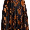 Plus Size Cocktail Dresses - Velvet Party Summer Formal Wedding Guest Sleeveless Spaghetti Strap Floral Midi Dress, 20 Plus