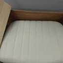 Criss Cross Chair Legged Office Wide Comfy Desk Seat, No Wheels Armless Computer Task Seating, Swivel Vanity Home Height Adjustable