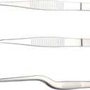 Stainless Steel Tweezers Set, For Small Gardening and Kitchen, Multi-Purpose Tools. (3Pcs, 6.15Inches / 6.3Inches / 6.5Inches)