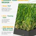 Premium Dual-Turf 5x4ft Golf Mat: 21MM to 50MM High-Elasticity Base Upgraded Golf Hitting Mat, Alignment & Angle of Approach Aid, Indoor/Outdoor Practice, Green,Ideal Gifts for Men Him Dad Husband, 5x4ft With 21mm & 45mm Base