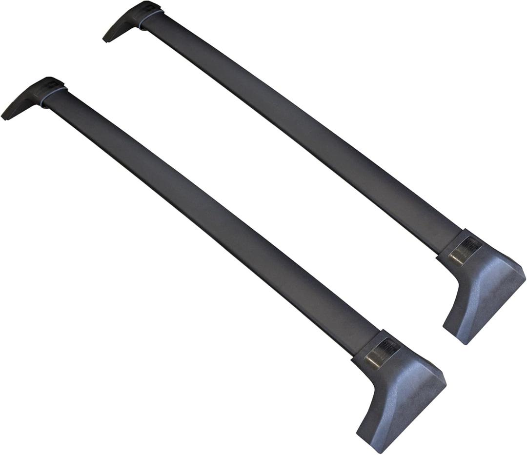 VANGUARD VGRCB-2262AL Black Powdercoat OE Style Cross Bars | Compatible with 20-24 Toyota Highlander HL, L, and LE Only