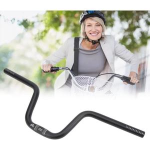 25.4 Bike Handlebar - 580mm Lp Litepro Aluminum Alloy Bicycle Handlebars - 120mm,160mm Riser Handlebar for Brompton Folding bike, E-bike, Commuter bike(160mm Rise)