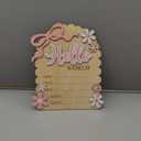 Baby Announcement Sign, Hello World Newborn Sign for Hospital, Shes Here Card, Baby Announcements Ideas, Newborn Photography Props Double-Sided (HW3)