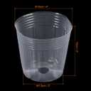 PATIKIL 4 Inch Plastic Plant Nursery Pots, 40 Pack Flower Starting Container for Indoor Outdoor, Clear