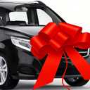 Big Car Bow, 30 Inch Giant Bow for Car, Giant Car Bow, Large Giant Bow for Present, Large Gift Wrapping Bow for Birthday, Surprise Party, Christmas, Wedding Reception, Festival (Red)