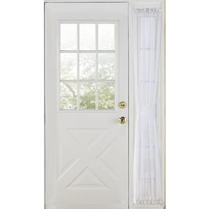 Stylemaster Elegance Sheer Voile Sidelight Panel, 30" x 72", White