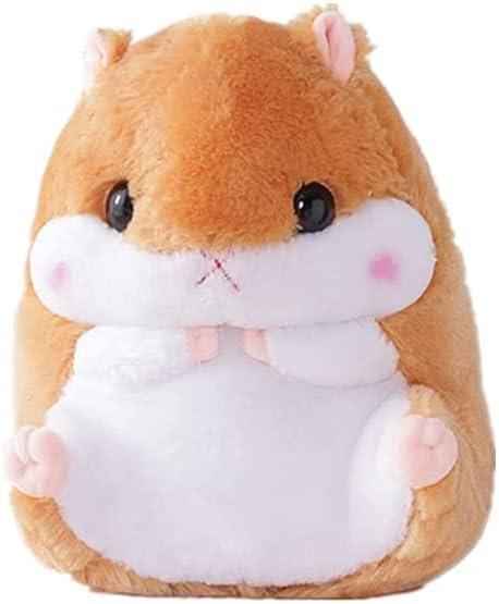 Hamster Plushie Toy Hamster Stuffed Animal Plush Toy Birthday Xmas Gift for Kids Boys Girls (15.6inch, Brown)