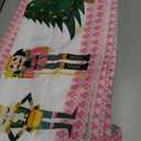 Christmas Nutcracker Tree Tablecloth Waterproof,Pink Table Cloth Rectangle Stain Resistant, Washable Table Cover for Home Kitchen Dining Party Decoration (60×120 Inch)