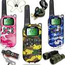 Walkie Talkies for Kids Toys Boys Gifts Aged 5+ Long Range 2 Way Radio for Camping Hunting Hiking Outdoor Game 6 7 8 9 10 Year Old Birthday Present for Kids