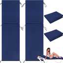 2 Pcs Outdoor Chaise Lounge Cushion Covers (Not Includes Cushion) 80 x 26 x 4 Inch Waterproof Replacement Patio Pool Lounge Chaise Chair Slipcover with Zipper Ties for Furniture (Navy Blue)