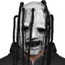 Zadin Rock Star Mask, Knot Mask, Fans Authentic Halloween Cosplay Costume, Heavy Metal Horror Performer Masks (Dark Rocker-Style Shadowcaster)