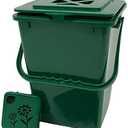 Exaco ECO 2000-NP Kitchen Compost Pail, 2.4 Gallon, Green