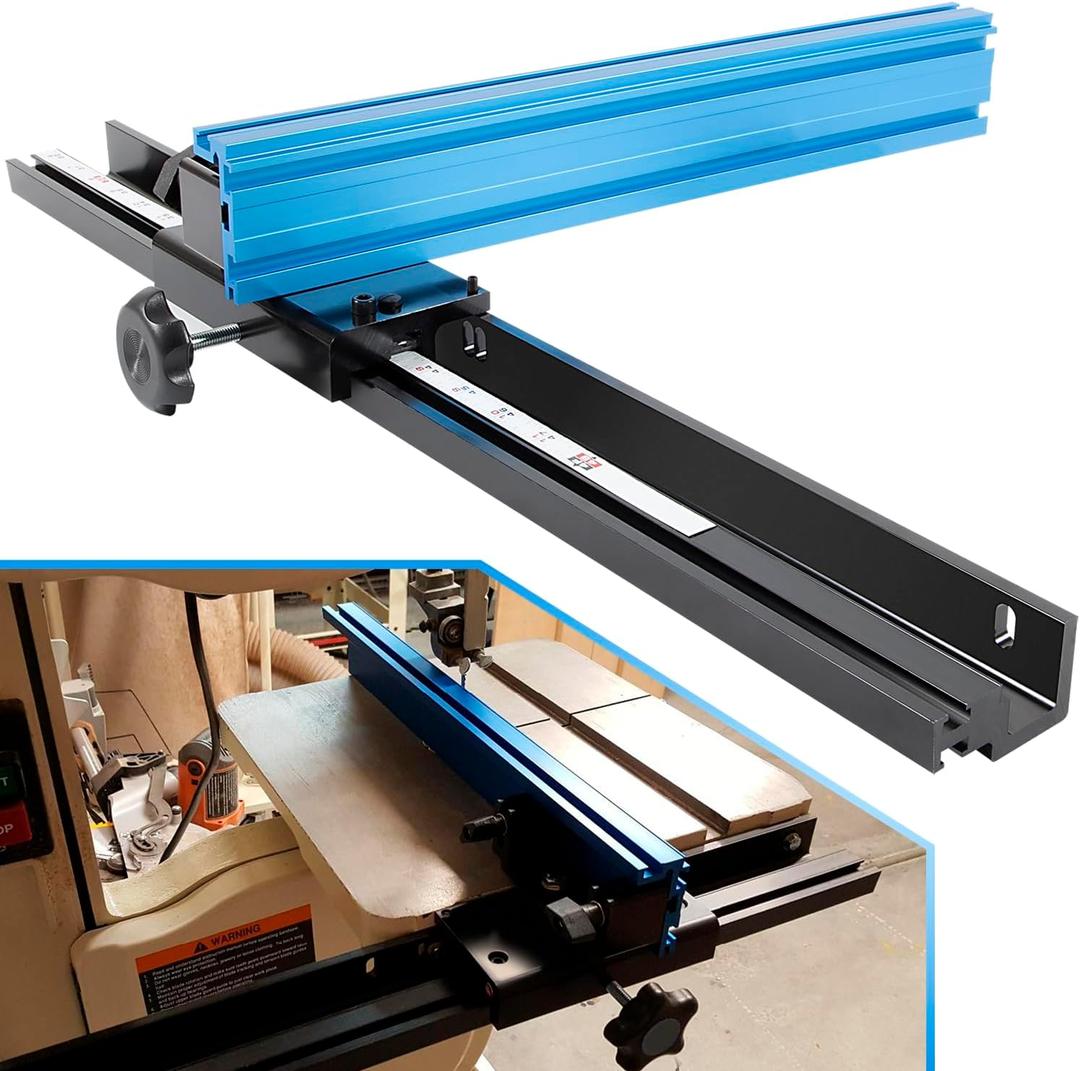 KMS7200 Bandsaw Fence for Most 14 Inch Band Saws, Includes for Jet Delta General Grizzly and Many Others