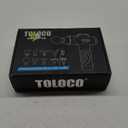 TOLOCO Massage Gun Deep Tissue, Percussion Massage Gun with 10 Replacement Heads, Super Quiet Portable Electric Massager for Athletes, Relax, Black