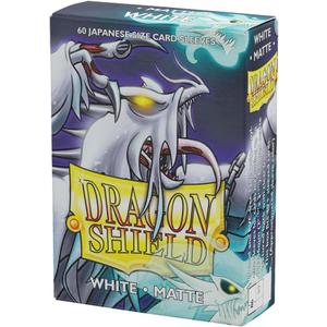 Dragon Shield | Japanese Size Card Matte Sleeves | 60 CT - Smooth & Tough Premium TCG Sleeves - Compatible with Yu-Gi-Oh, Naruto, Cardfight & Vanguard | White