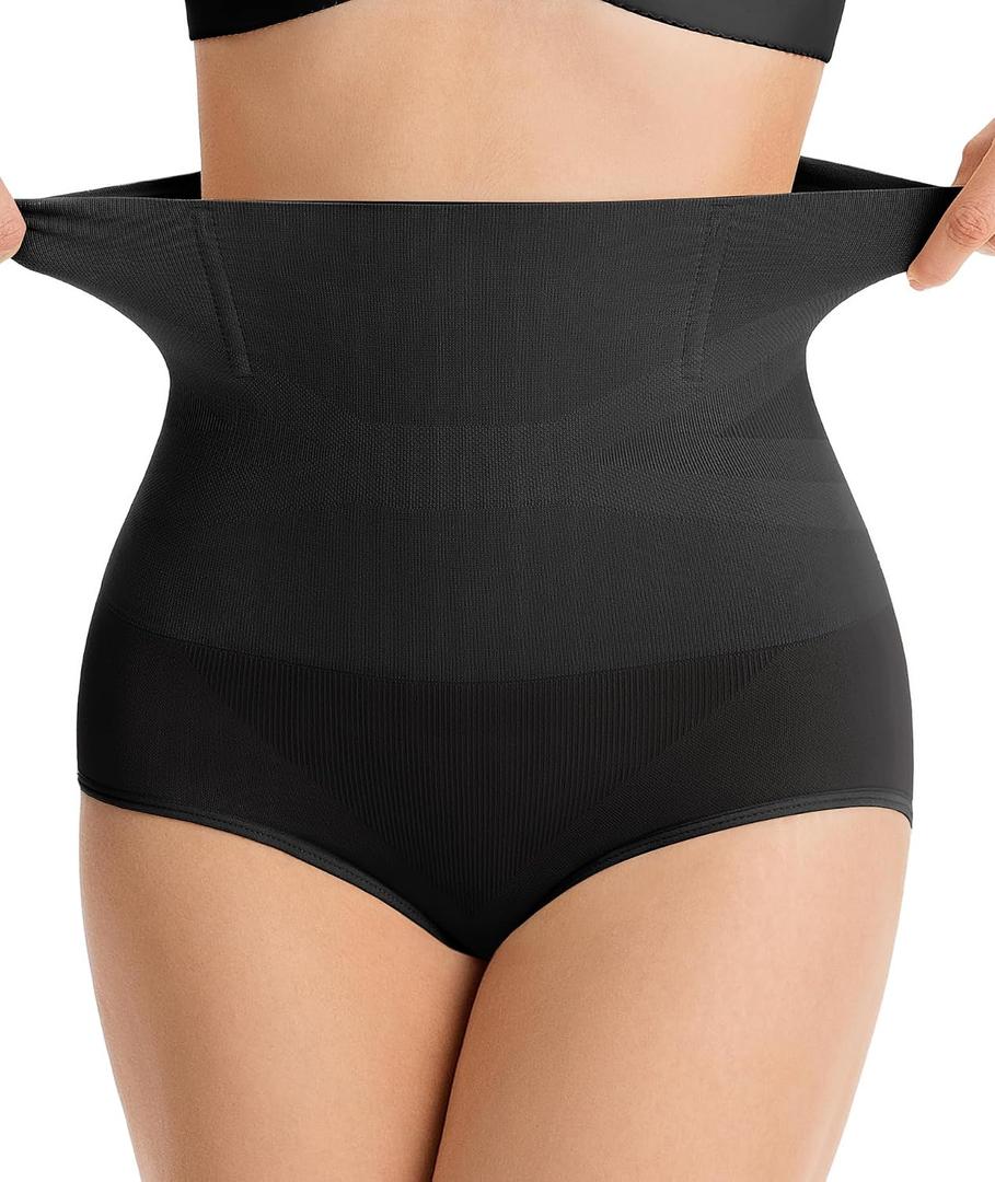 Tummy Control for Women Seamless High Waist Body Shaper (Black)