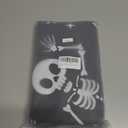 Halloween Goth Skeleton Shower Curtain 72x72 Inch Gothic Skull Shower Curtains for Bathroom with Hooks Halloween Bathroom Home Bath Decor Waterproof Fabric