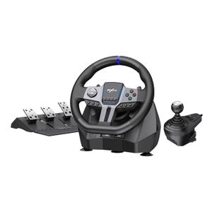 PXN PC Steering Wheel, Gaming Racing Wheel V9 GEN2 Universal USB Car Simulation 270/900 Race Driving Wheel With Pedals and Shifter for PC, Switch, Xbox One, Xbox Series X/S, PS4, PS3