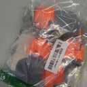 XSY&G Dog Boots,Waterproof Dog Shoes,Dog Booties with Reflective Strips Rugged Anti-Slip Sole and Skid-Proof,Outdoor Dog Shoes for Small Medium Large Dogs 4Pcs Orange-Size 3