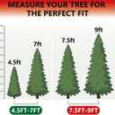 HOMEST Christmas Tree Storage Bag, Fits for 4.5-7 ft Xmas Artificials, Zippered Bag with Reinforced Carrying Handles and Wheels, Red (Bag Only)