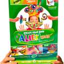 JUNKO Create Your Own Alien Craft Set | Build and Color STEAM Toy for Kids | Boys & Girls Ages 610 | Fun for Parent & Child | Rainy Day Activity