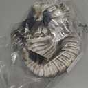 Kuberas Demon Skull Mask Devil Antelope Sheep Horn Full Head Mask Animal Skull Mask Ram Horns Scary Halloween Mask for Adult (One Size)