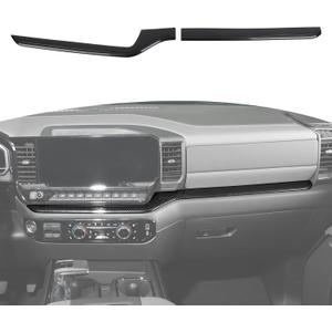RT-TCZ for Silverado Dashboard Panel Trim Compatible with Chevy Silverado 2022 2023 Carbon Fiber Interior Accessories 2pcs