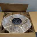 Ceiling Fans with Lights, 20" Boho Ceiling Fan with Light Flush Mount, Drum Rattan Low Profile with 6 Speeds, Remote Control for Bedroom, Nursery, Living Room
