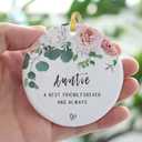 Auntie Ornaments 2026 from Niece Nephew,Great Aunt Pregnancy Ornaments, for Auntie,Aunt Ceramic Ornament Gifts Keepsake,Double-Sided Printing with Ribbon,Gift Box,Greeting Card