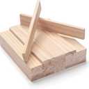 Wood Strips Slats Wooden Dowels for Crafts 1/4"  1"  6", 30 PCS Wood Trim Flat Lumber Boards Square Dowel Rods Wooden Sticks for Crafting, Woodworking, Model Making