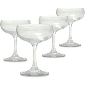 Martini Glasses set of 4, Cocktail Glasses 7oz Crystal Martini Coupe Glasses Blown Glass for Martini, Champage,Whsiky,Cocktail, Gift for House Warming/Wedding/Party/Valentine