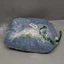 Exclusivo Mezcla Fleece Throw Blanket Extra Large, Super Soft and Warm Blankets for Couch, Sofa and Bed Waffle Textured, Cozy, Fuzzy and Lightweight (Slate Blue, 50x70 Inches)