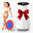 Lymphatic Drainage Massager & Body Sculpting Machine for Puffy Areas | 35-Level Cellulite & Stretch Marks, with Microcurrent, Red/Blue Light, Heat & Vibration for Full Body, White