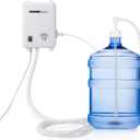 Bottled Water Dispenser Pump System - 20ft 110V AC US Plug Water Dispensing Pump with Single Inlet - Compatible Use with Coffee/Tea Machines, Water Dispensers, Refrigerators, Ice Makers