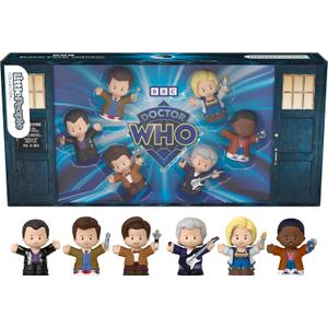 Little People Collector Doctor Who TV Series Special Edition Set for Adults & Fans, 6 Characters in a Display Package