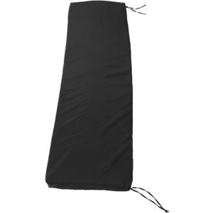 TOPINCN Outdoor Bench Cushion, Patio Furniture Cushion Sponge Padding Garden Seat Pads Patio Chair Pad with Straps & Removable Cover for Garden Patio Backyard Porch Sofa Couch Swing (Black)
