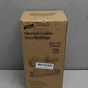 TAILI Shower Caddy Suction Cup 2 Pack with Hooks & Soap holder, Heavy Duty Shower Organizer for Bathroom, No Drilling Bathroom Organizer with Large Capacity, Black Metal Storage Basket