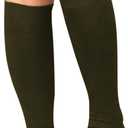 3 Pairs Women's Cotton Knee High Socks (Gray)