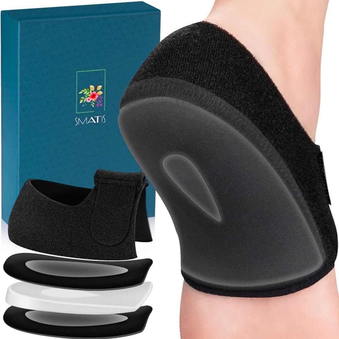 Heel Protectors for Plantar Fasciitis, 2PCS Updated Heel Cups for Heel Pain, Heel Cushion for Achilles Tendonitis Bone Spur Aching Feet Relieve Heel Pain(Size: Women 6-11 + Men 6-10) (Black, Thick)