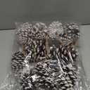 10 Pieces Large Christmas Pine Cones Decorations Picks - Frosted Snow Pine Cones for Christmas Tree, Garland Wreath Ornaments Home Decorating Pinecones Winter Holidays